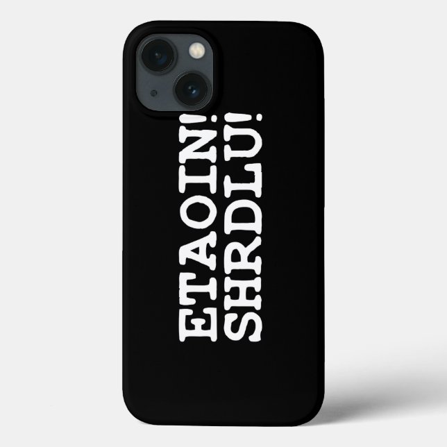 FUNDA DE Case-Mate PARA iPhone ¡ETAOIN! ¡SHRDLU! (Reverso)