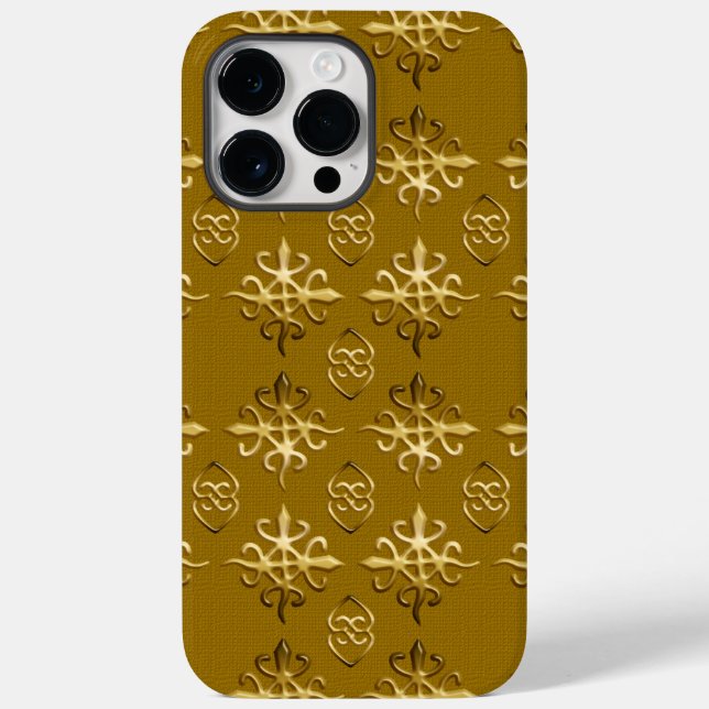 Funda De Case-Mate Para iPhone Ethnic african tribal pattern. Adinkra Symbols (Reverso )