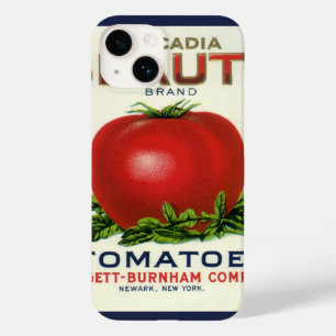 Funda Para iPhone 14 De Case-Mate Etiqueta de la tasa de fruta de la cosecha, tomate