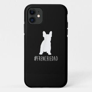 Funda Para iPhone 11 etiqueta frenchie dad bulldog francés dad dad dad