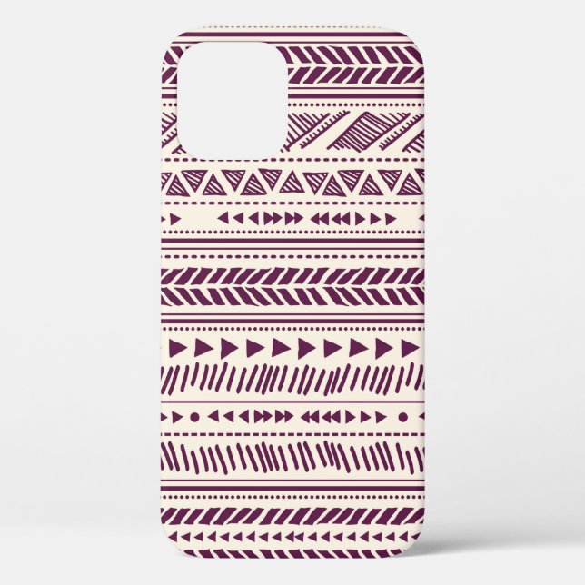 Funda De Case-Mate Para iPhone Etnia tribal sin fisuras  (Reverso )