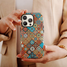 Étnica naranja Mandala | iPhone 14 Funda-mate