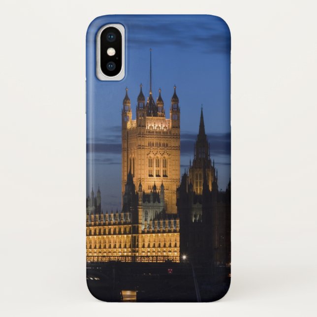 Funda De Case-Mate Para iPhone Europa, INGLATERRA, Londres: Casas del Parlamento  (Reverso)