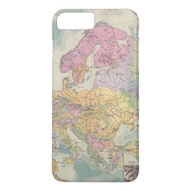 Funda De Case-Mate Para iPhone Europa - mapa geológico de Europa (Reverso)