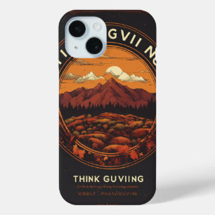 Funda Para iPhone 15 Evento de Tecnología THINKSGIVING - Montaña humean