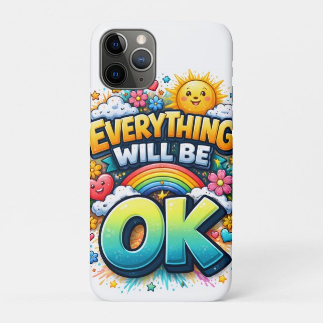 Funda De Case-Mate Para iPhone Everything Will Be OK (Reverso)