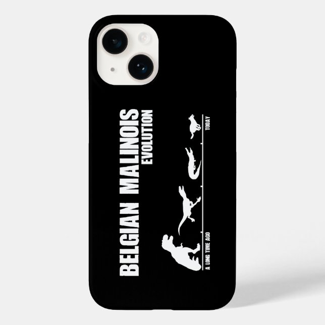 Funda De Case-Mate Para iPhone Evolución belga de Malinois (Reverso )