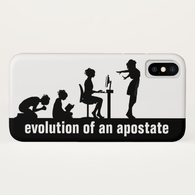 Funda De Case-Mate Para iPhone "Evolución de un Apostata" (Reverso (horizontal))
