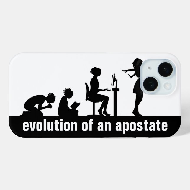Funda De Case-Mate Para iPhone "Evolución de un Apóstata" (Reverso (Horizontal) )