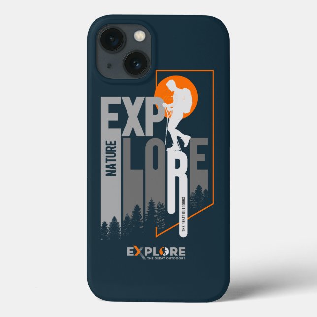 Funda De Case-Mate Para iPhone Exploración de la Naturaleza (2) | Hombres - (Reverso)
