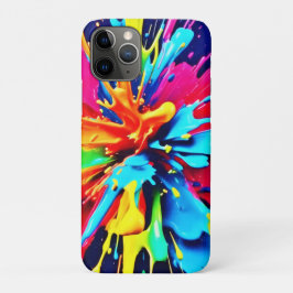 Funda Para iPhone 11 Pro Explosión abstracta de color y pintura