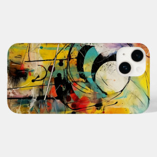 Funda Para iPhone 14 De Case-Mate Explosión abstracta de colores vibrantes y dinámic