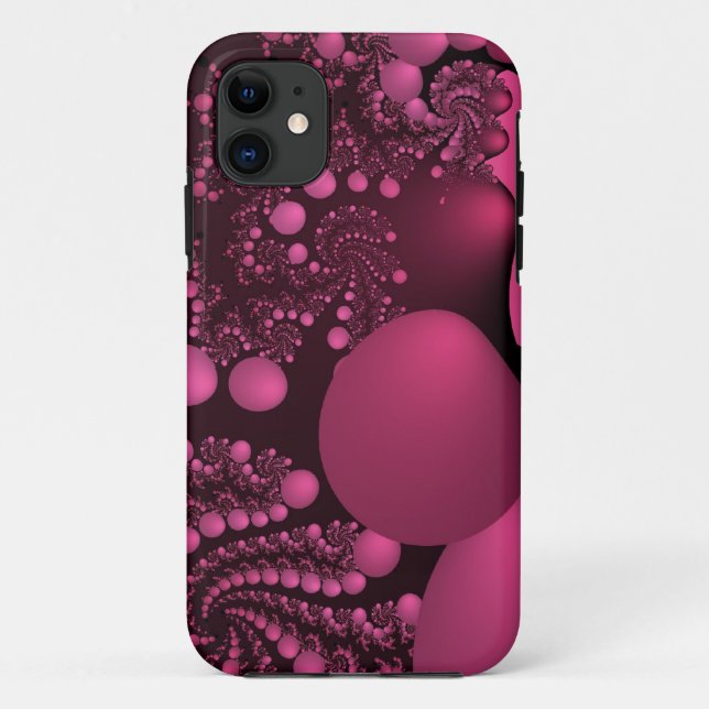 Funda De Case-Mate Para iPhone Explosión de burbuja rosa (Reverso)