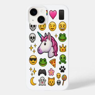 Funda Para iPhone 14 De Case-Mate Explosión de Emoji de Unicorn Vibes