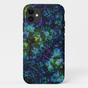 Funda Para iPhone 11 Explosión de pintura abstracta azul