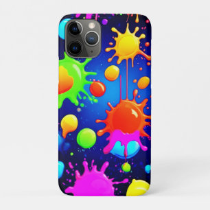 Funda Para iPhone 11 Pro Explosión de pintura abstracta vibrante