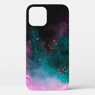 Funda Para iPhone 12 Explosión de polvo de color aislado en la espalda 