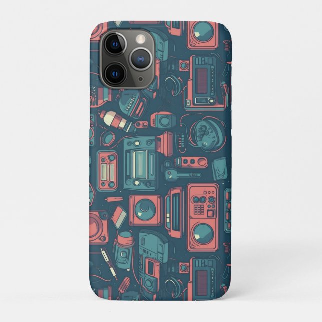 Funda De Case-Mate Para iPhone Explosión del pasado: tecnología de los 80 (Reverso)