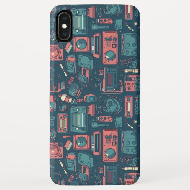 Funda De Case-Mate Para iPhone Explosión del pasado: tecnología de los 80 (Reverso)