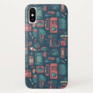 Funda Para iPhone X Explosión del pasado: tecnología de los 80