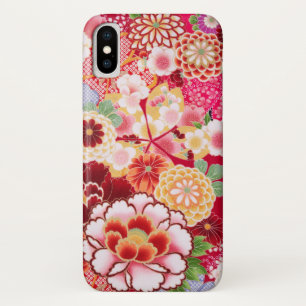 Funda Para iPhone X Explosión floral roja de Falln