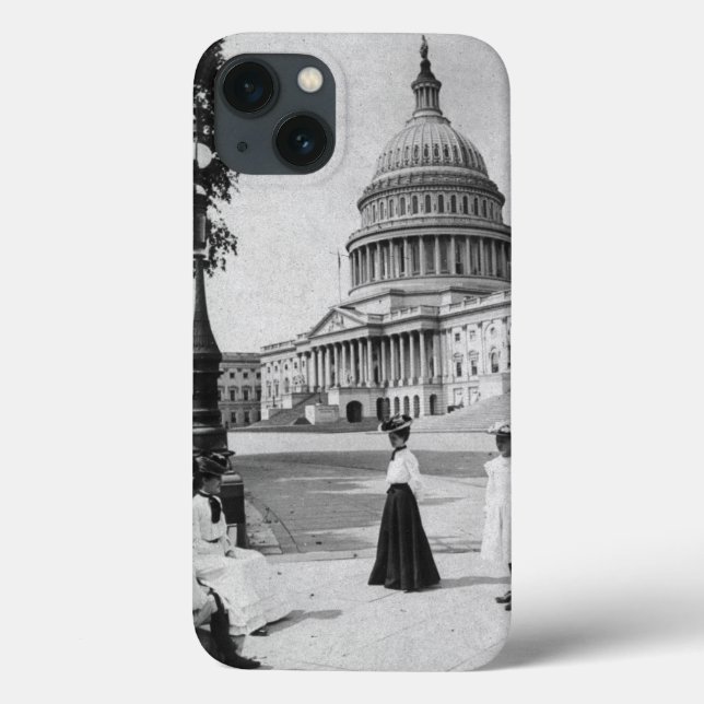 Funda De Case-Mate Para iPhone Exterior del edificio del capitolio con las (Reverso)