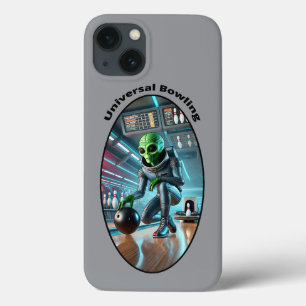 Funda Para iPhone 13 Extranjero espacial vintage en boliche en un calle