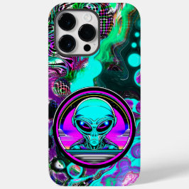 Funda Para iPhone 14 Pro Max De Case-Mate Extranjero terrestre volando un OVNI