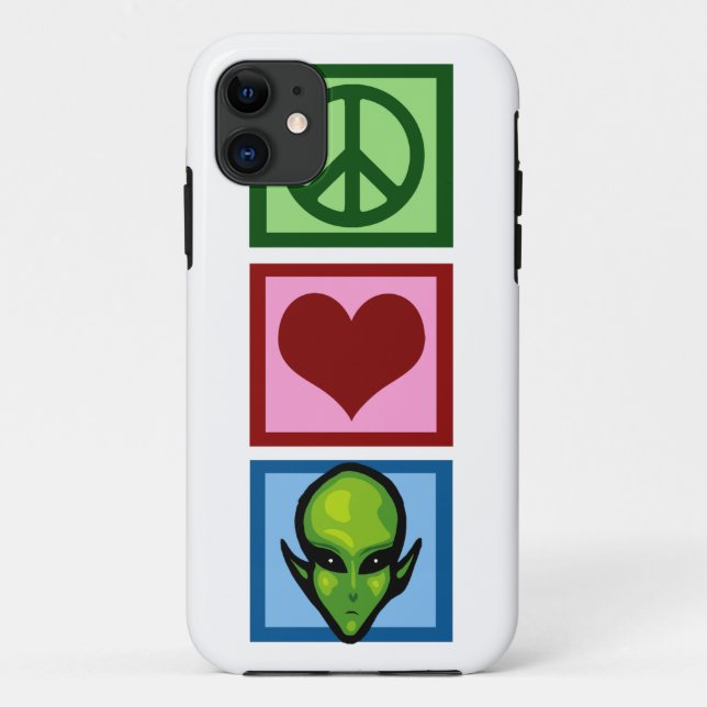 Funda De Case-Mate Para iPhone Extranjeros del amor de la paz (Reverso)