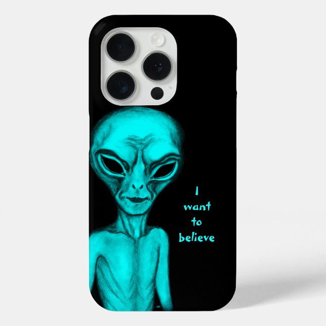 Funda De Case-Mate Para iPhone Extraterrestre, quiero creer (Reverso )