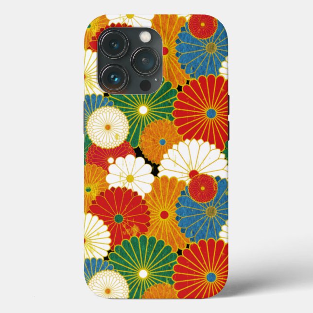 Funda De Case-Mate Para iPhone Extravagancia de flores (Reverso )