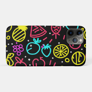 Funda Para iPhone 11 Pro Extravaganza de la fruta de neón
