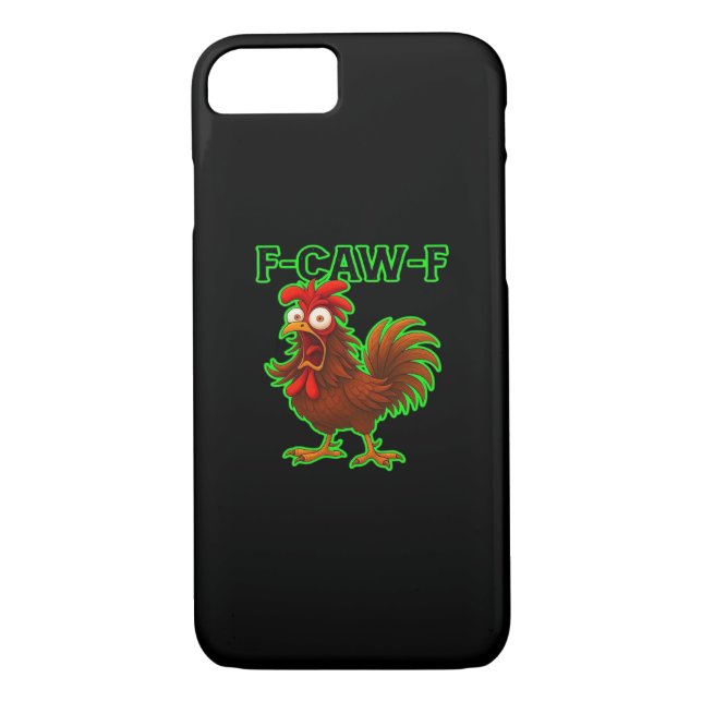 Funda De Case-Mate Para iPhone F-Caw-F Chicken Classic Retro Graphic (Reverso)