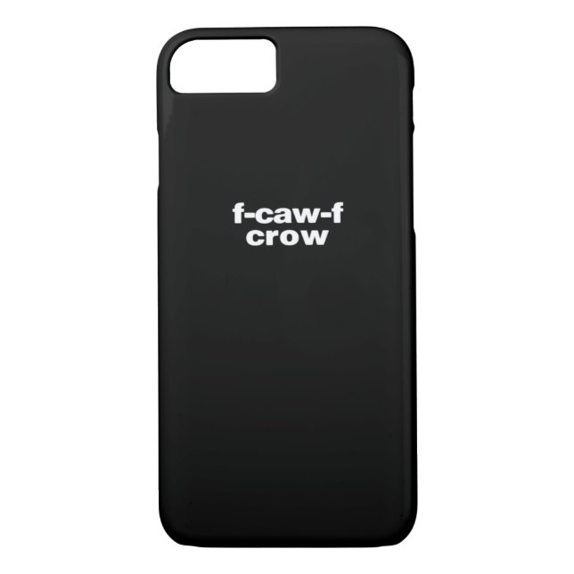 Funda De Case-Mate Para iPhone F-Caw-F Crow Funny Crow Retro Classic (Reverso)