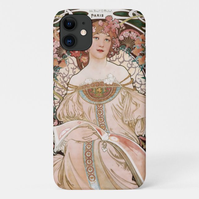 Funda De Case-Mate Para iPhone F. Champenois Imprimeur-Editeur de Alphonse Mucha (Reverso)