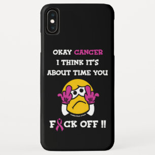 Funda Para iPhone XS Max F#CK OFF... Cáncer de mama
