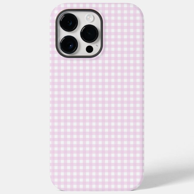 Funda De Case-Mate Para iPhone F & L Pink Gingham (Reverso )