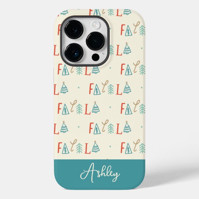 Funda De Case-Mate Para iPhone Fa La La Funny Navidad Árbol Vacacional Bebé (Reverso )