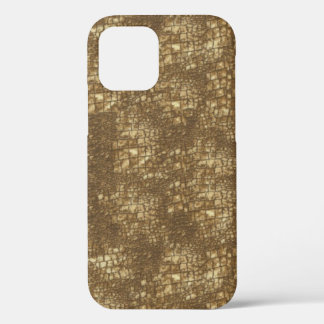 Funda Para iPhone 12 Fabuloso patrón de Piel de serpiente marrón