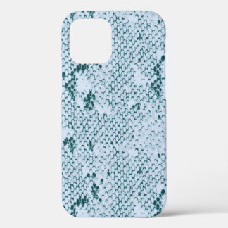 Funda Para iPhone 12 Fabuloso Piel de serpiente azul y blanco