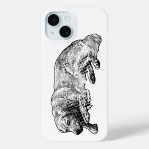 Funda Para iPhone 15 Fácil Patrón Tranquilo Incluso Cuando la Vida se M