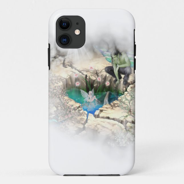 Funda De Case-Mate Para iPhone Faerie in Elven Pond Vignette (Reverso)