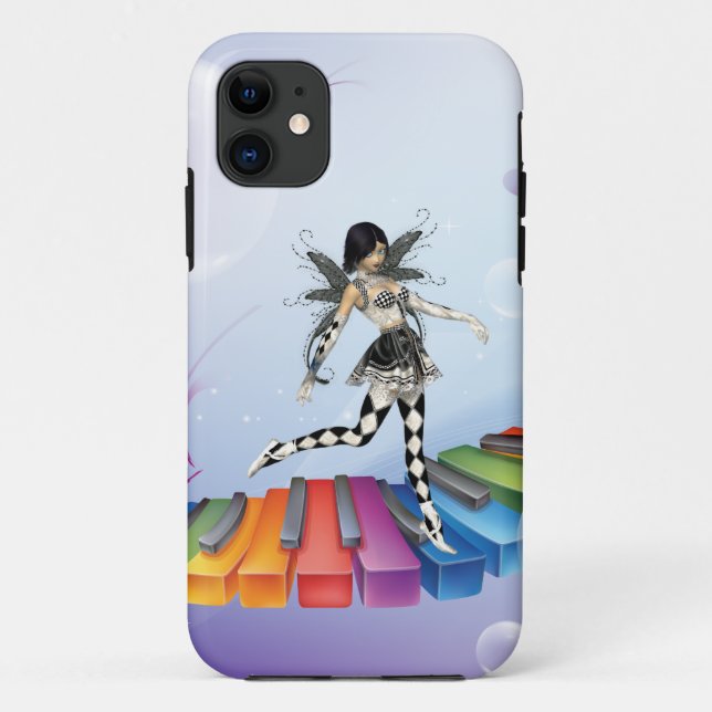 Funda De Case-Mate Para iPhone Faerie Musical Keyboard (Reverso)