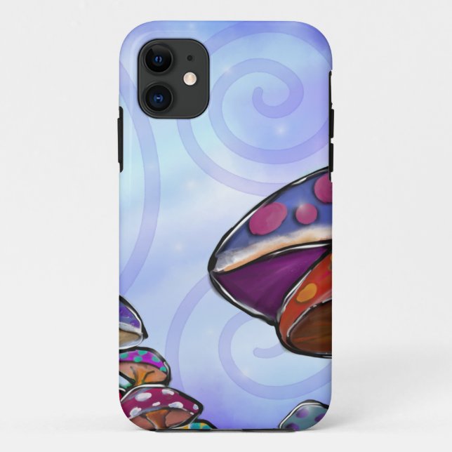 Funda De Case-Mate Para iPhone Faery Mushroom Art (Reverso)