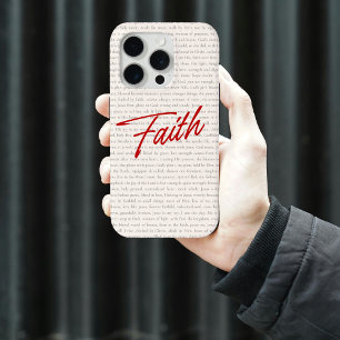Funda Para iPhone 15 Pro Faith Bible versus Christian Phone Case para mujer