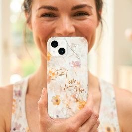 Funda Para iPhone 14 De Case-Mate Faith Hope Love Elegant Floral