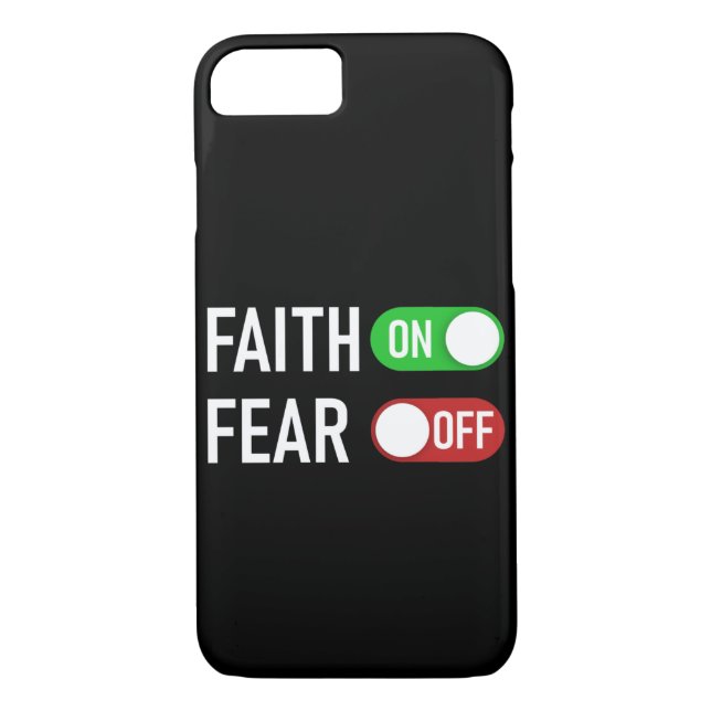 Funda De Case-Mate Para iPhone Faith ON Fear OFF Digital Switch - Christian (Reverso)