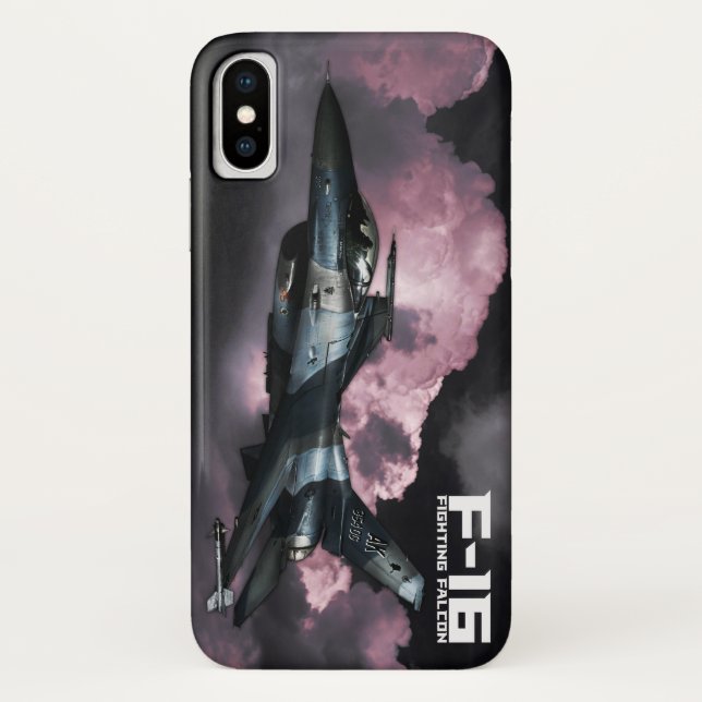 Funda De Case-Mate Para iPhone Falcon de combate F-16 (Reverso)