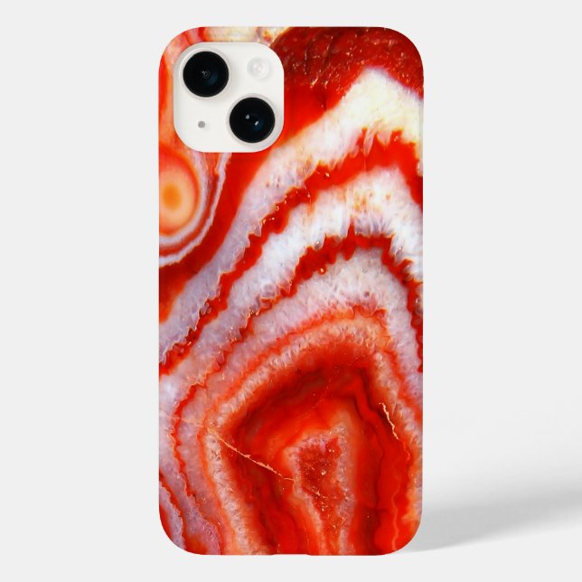 Funda De Case-Mate Para iPhone Falln Blood Orange Agate. (Reverso )