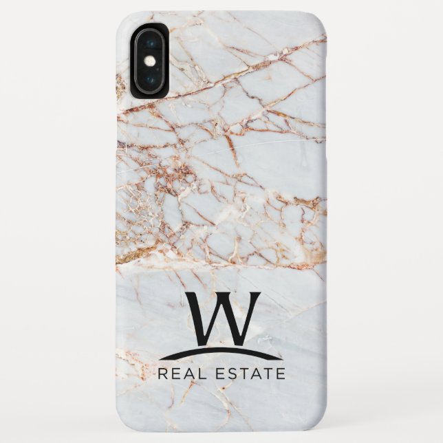 Funda De Case-Mate Para iPhone Falsa caja de mármol del teléfono celular (Reverso)